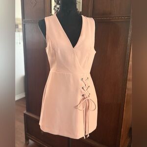 BCBGeneration Blush Lace-Up Mini Dress / Romper